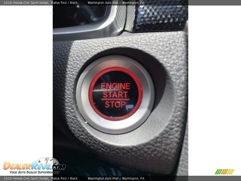 2019 Honda Civic Sport Sedan Rallye Red / Black Photo #35