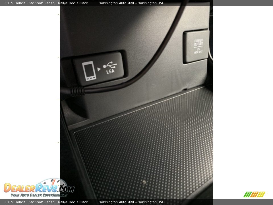 2019 Honda Civic Sport Sedan Rallye Red / Black Photo #36