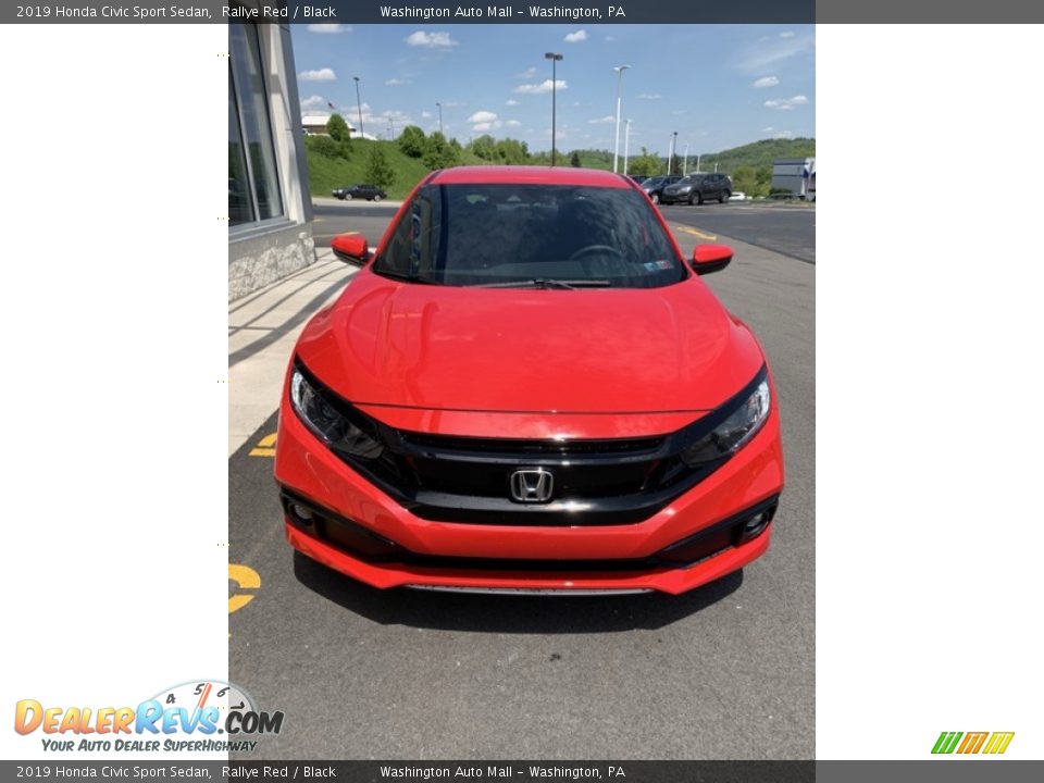 2019 Honda Civic Sport Sedan Rallye Red / Black Photo #3