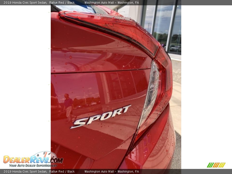 2019 Honda Civic Sport Sedan Rallye Red / Black Photo #22
