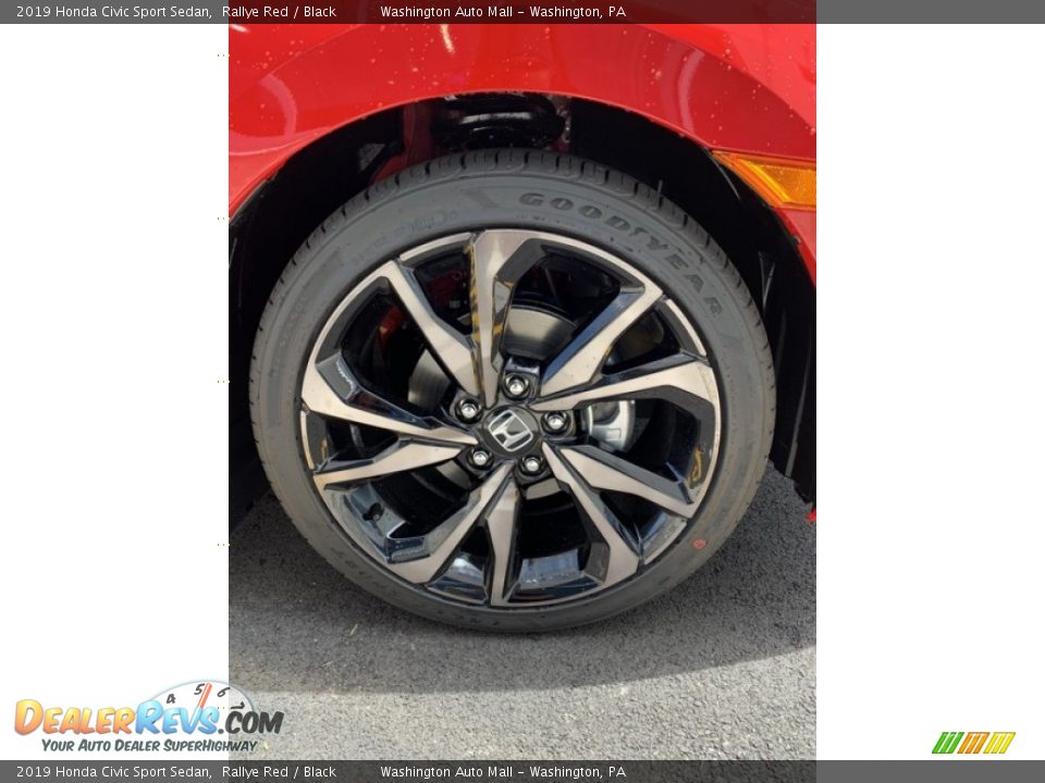 2019 Honda Civic Sport Sedan Rallye Red / Black Photo #29