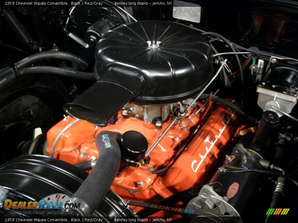 1958 Chevrolet Impala Convertible Black / Red/Gray Photo #18
