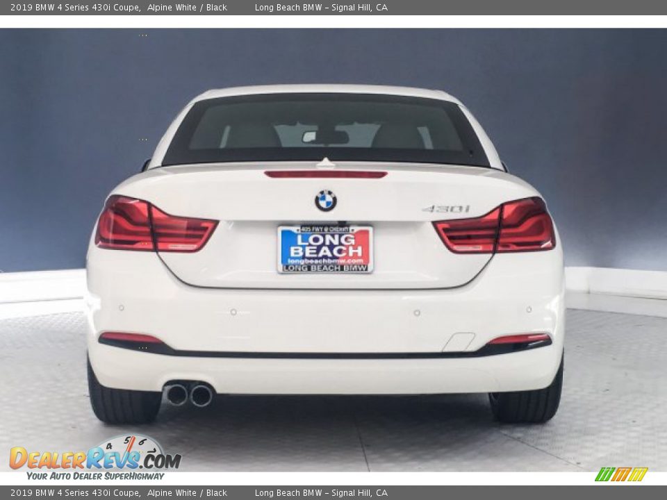 2019 BMW 4 Series 430i Coupe Alpine White / Black Photo #3