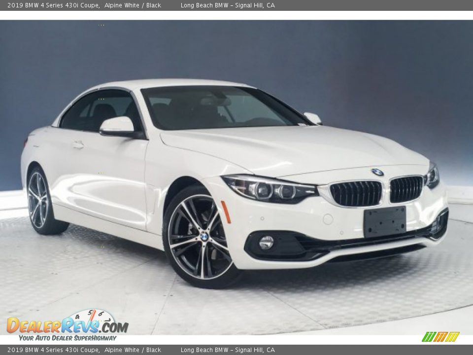 2019 BMW 4 Series 430i Coupe Alpine White / Black Photo #12