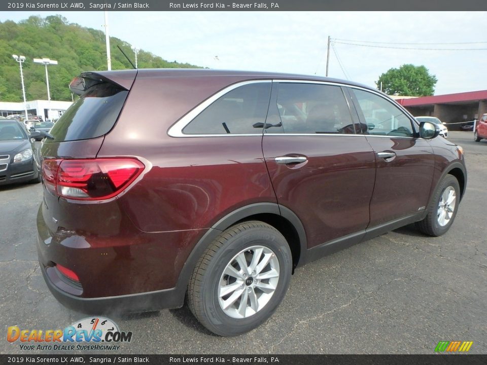 2019 Kia Sorento LX AWD Sangria / Satin Black Photo #2