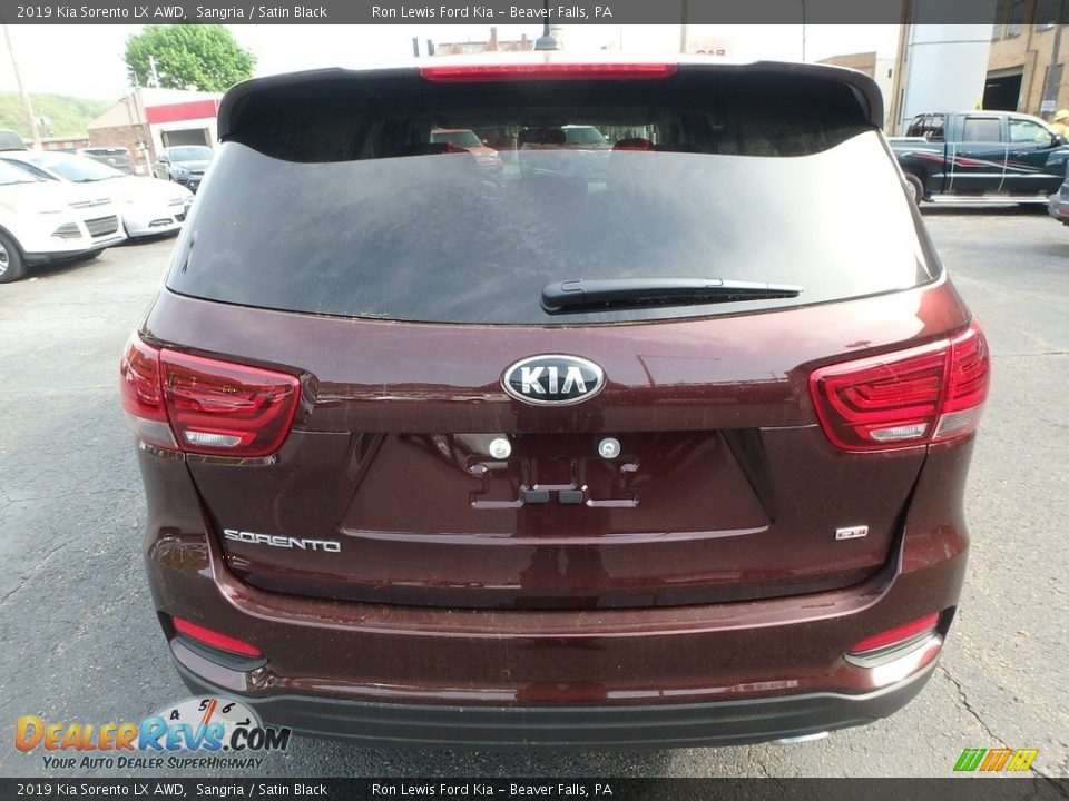 2019 Kia Sorento LX AWD Sangria / Satin Black Photo #3