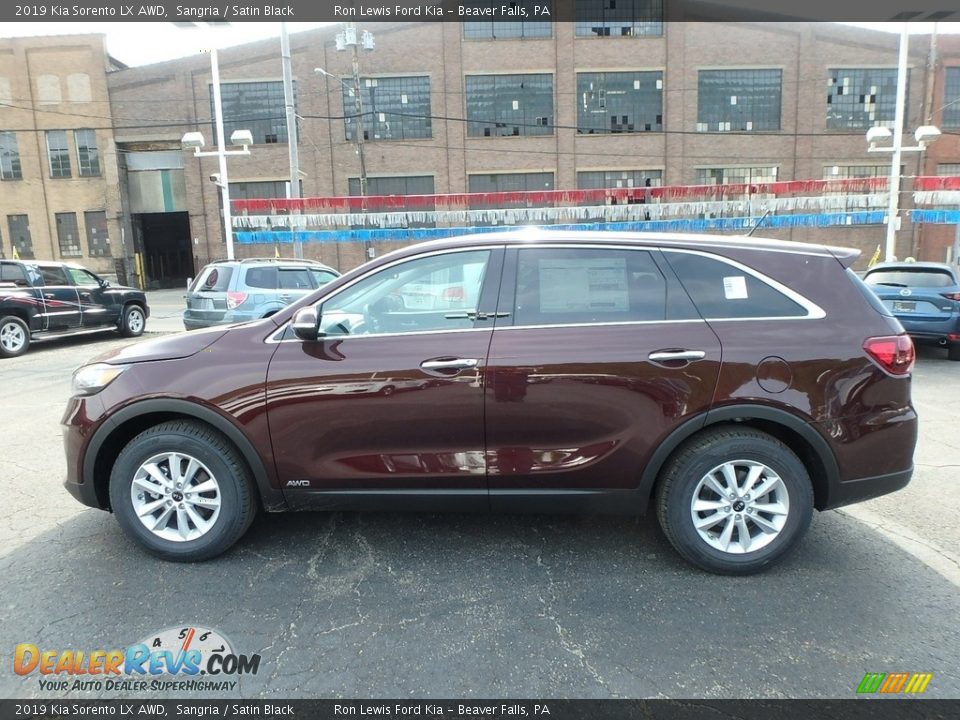 2019 Kia Sorento LX AWD Sangria / Satin Black Photo #6