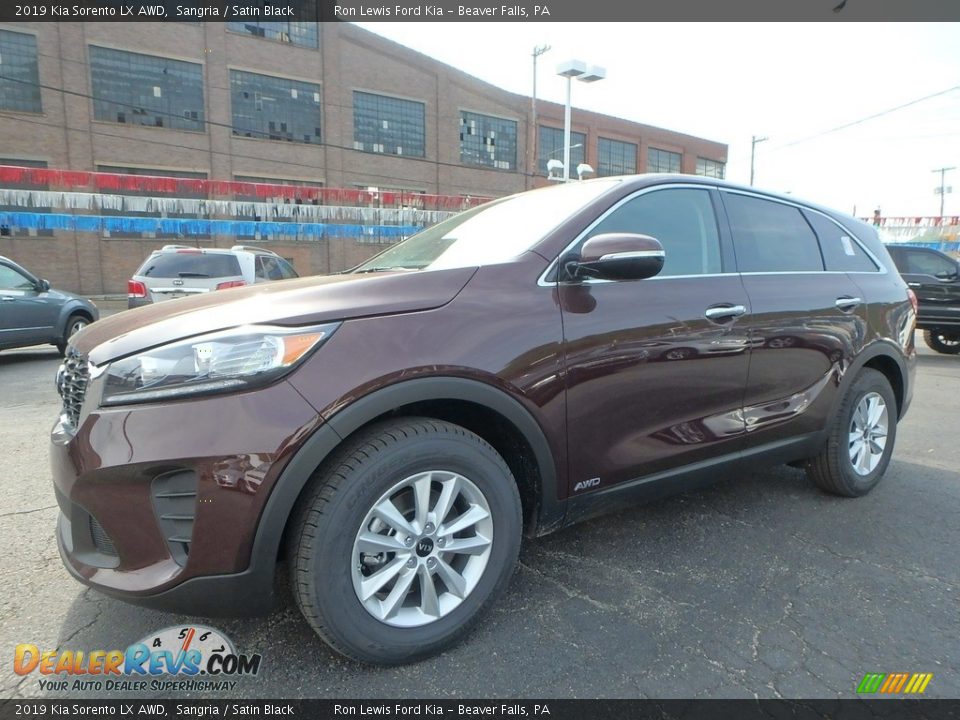 2019 Kia Sorento LX AWD Sangria / Satin Black Photo #7