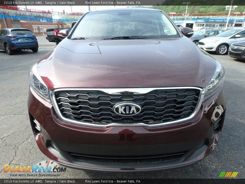 2019 Kia Sorento LX AWD Sangria / Satin Black Photo #8