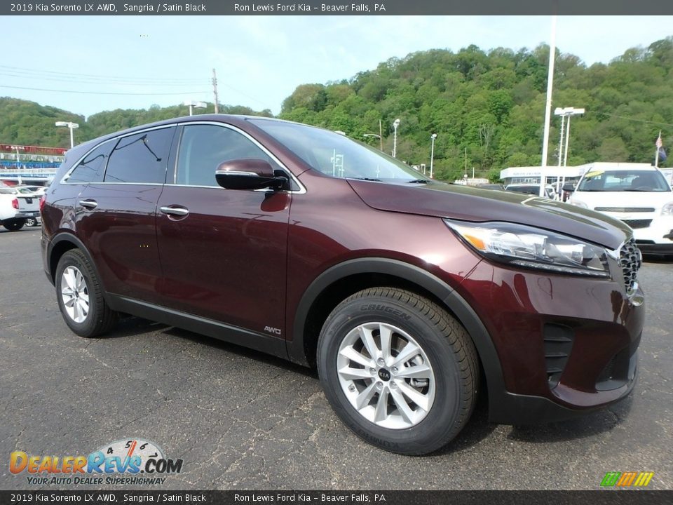 2019 Kia Sorento LX AWD Sangria / Satin Black Photo #9