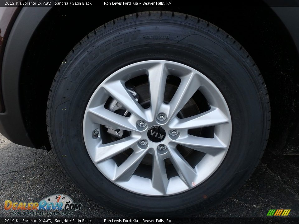 2019 Kia Sorento LX AWD Sangria / Satin Black Photo #10