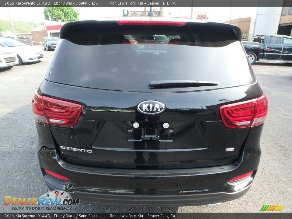 2019 Kia Sorento LX AWD Ebony Black / Satin Black Photo #3