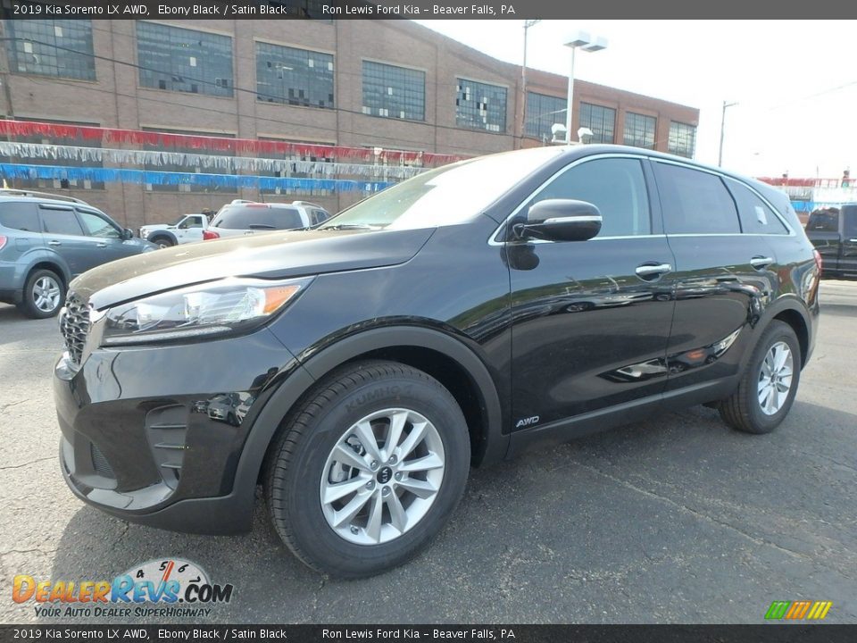 2019 Kia Sorento LX AWD Ebony Black / Satin Black Photo #7