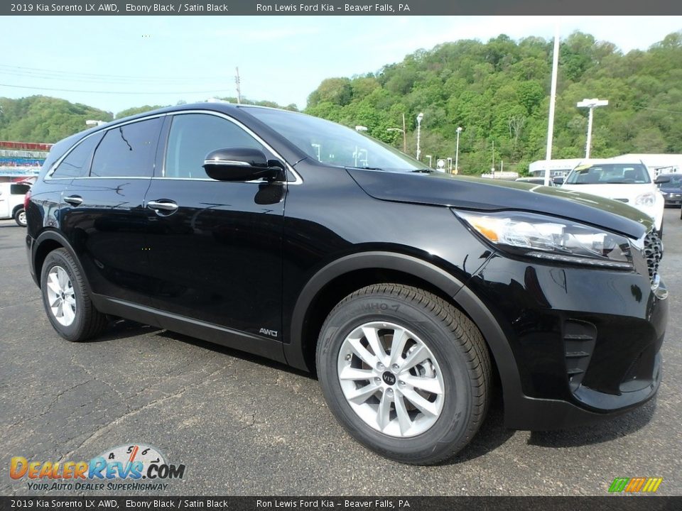 2019 Kia Sorento LX AWD Ebony Black / Satin Black Photo #9