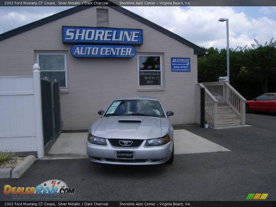 2003 Ford Mustang GT Coupe Silver Metallic / Dark Charcoal Photo #1