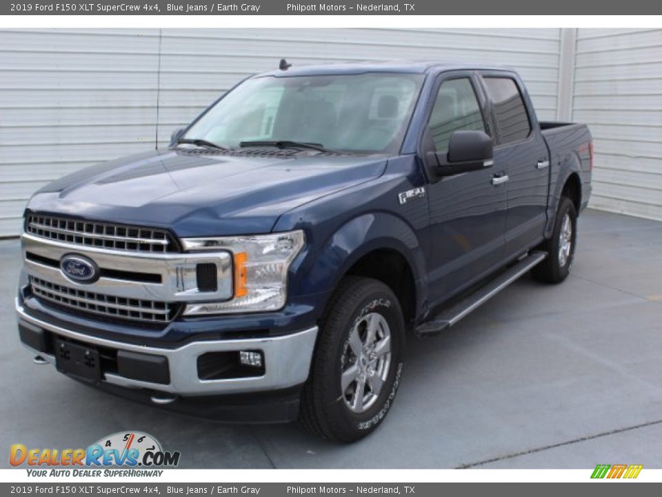 2019 Ford F150 XLT SuperCrew 4x4 Blue Jeans / Earth Gray Photo #4