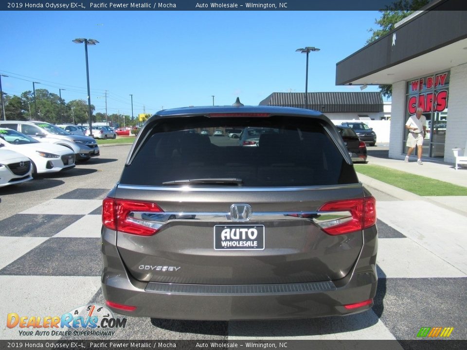 2019 Honda Odyssey EX-L Pacific Pewter Metallic / Mocha Photo #4