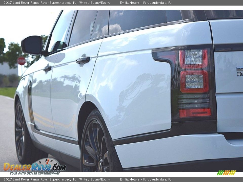2017 Land Rover Range Rover Supercharged Fuji White / Ebony/Ebony Photo #8