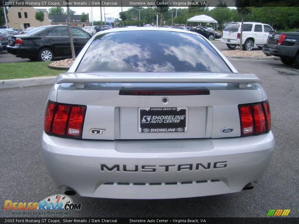 2003 Ford Mustang GT Coupe Silver Metallic / Dark Charcoal Photo #5