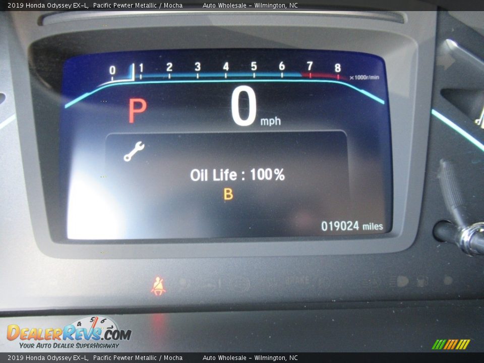 2019 Honda Odyssey EX-L Pacific Pewter Metallic / Mocha Photo #15