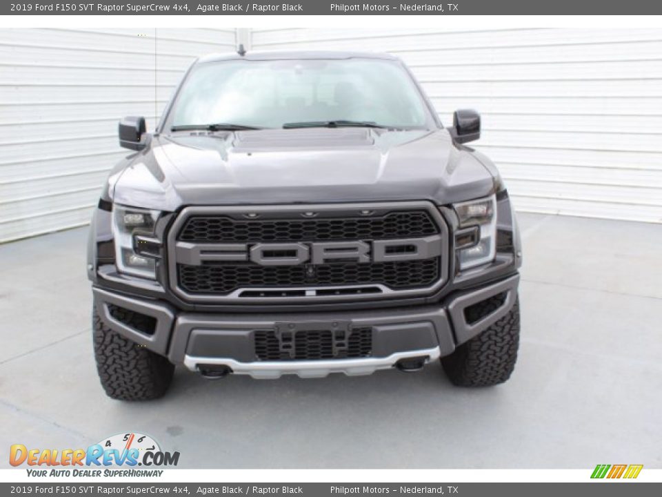 2019 Ford F150 SVT Raptor SuperCrew 4x4 Agate Black / Raptor Black Photo #3