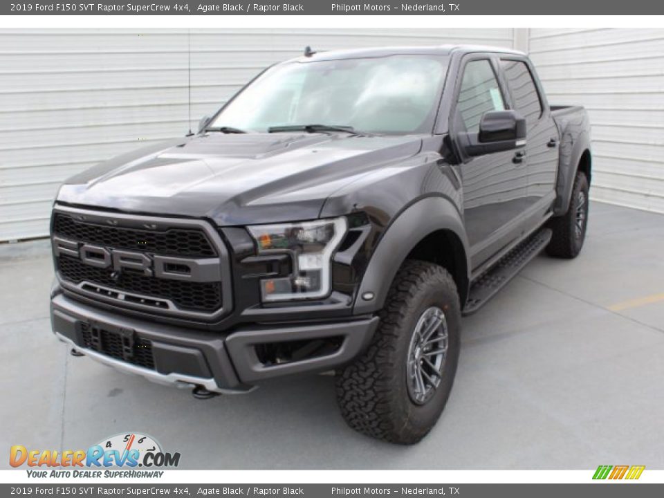 2019 Ford F150 SVT Raptor SuperCrew 4x4 Agate Black / Raptor Black Photo #4