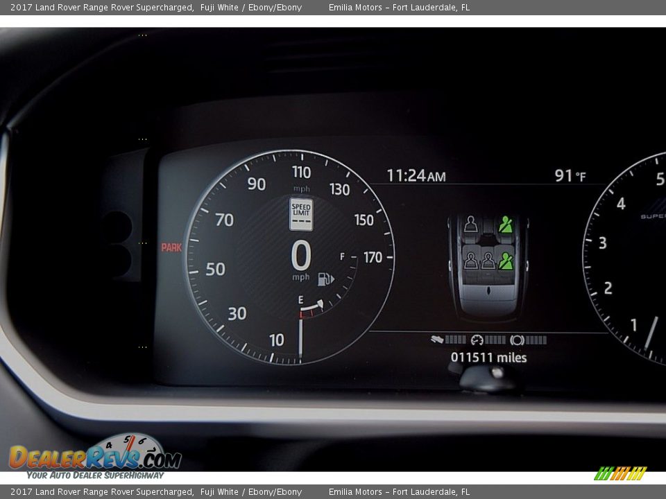 2017 Land Rover Range Rover Supercharged Fuji White / Ebony/Ebony Photo #35