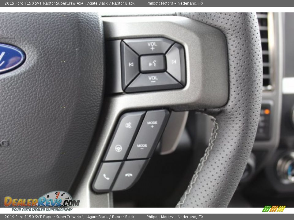 2019 Ford F150 SVT Raptor SuperCrew 4x4 Steering Wheel Photo #14