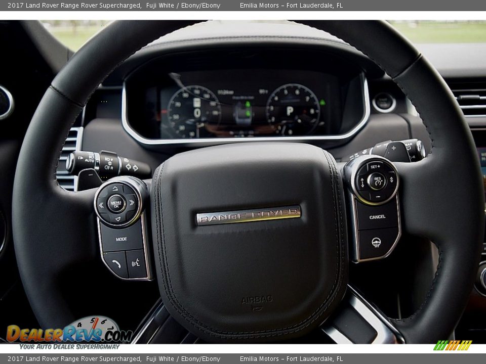 2017 Land Rover Range Rover Supercharged Fuji White / Ebony/Ebony Photo #37