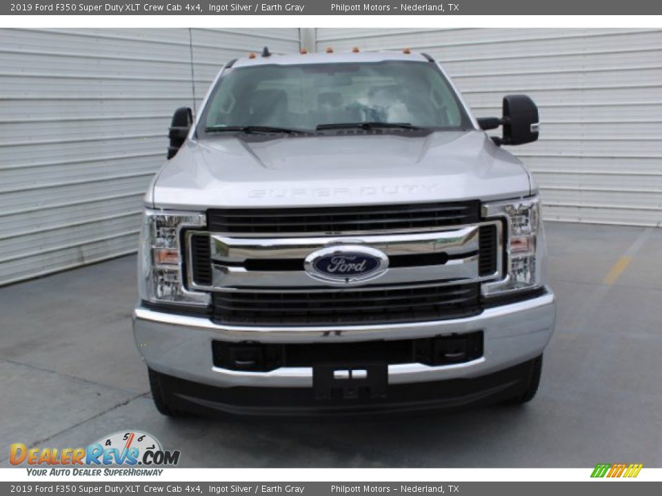 2019 Ford F350 Super Duty XLT Crew Cab 4x4 Ingot Silver / Earth Gray Photo #3