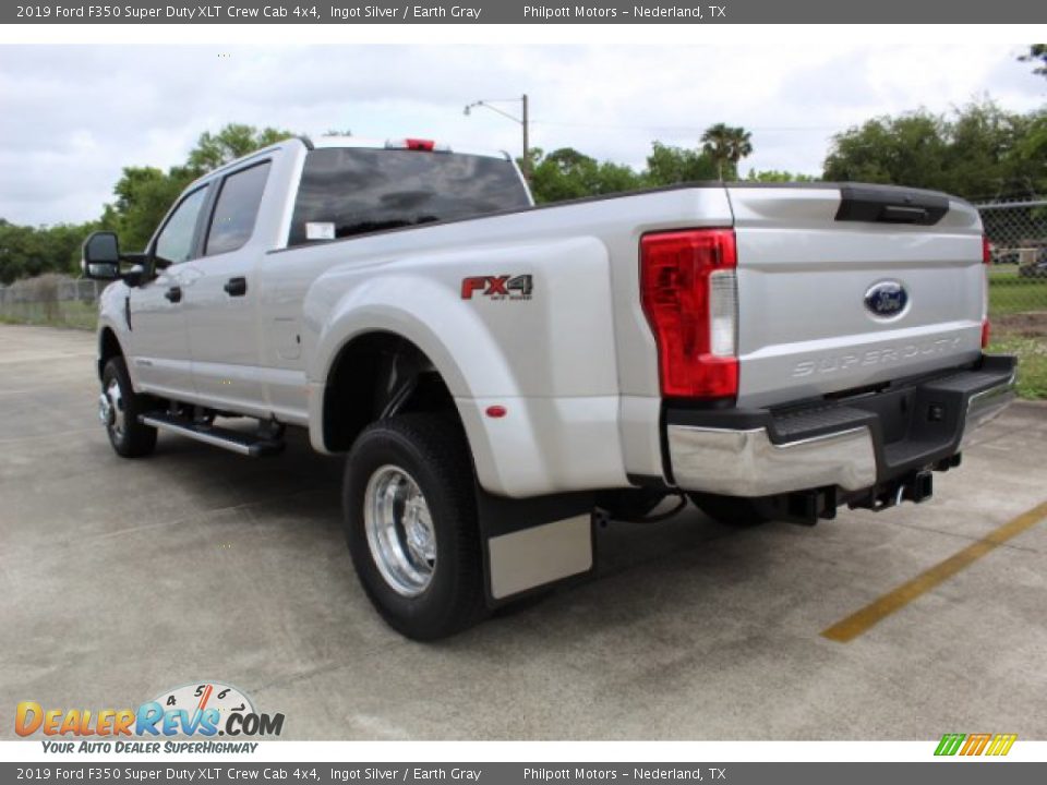 2019 Ford F350 Super Duty XLT Crew Cab 4x4 Ingot Silver / Earth Gray Photo #6