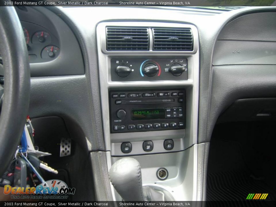 2003 Ford Mustang GT Coupe Silver Metallic / Dark Charcoal Photo #11