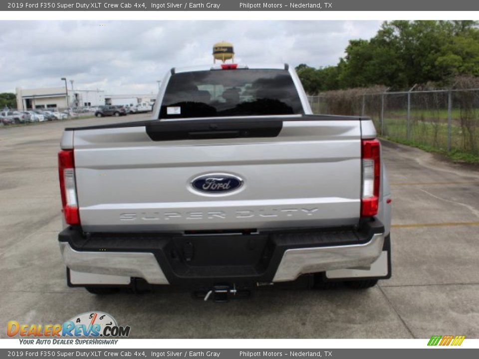 2019 Ford F350 Super Duty XLT Crew Cab 4x4 Ingot Silver / Earth Gray Photo #7