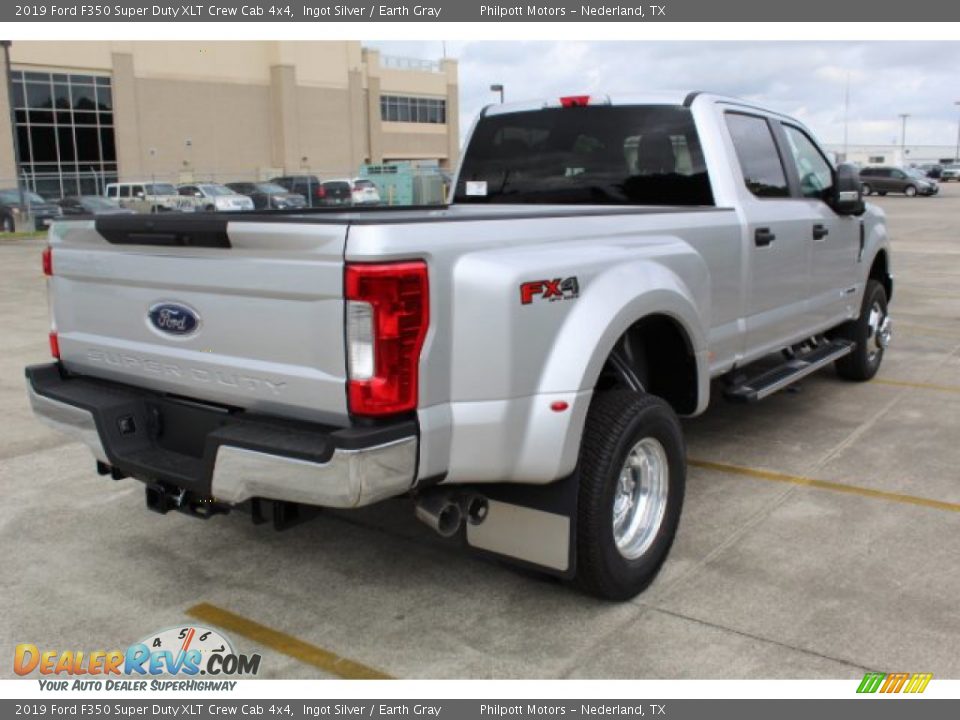 2019 Ford F350 Super Duty XLT Crew Cab 4x4 Ingot Silver / Earth Gray Photo #8