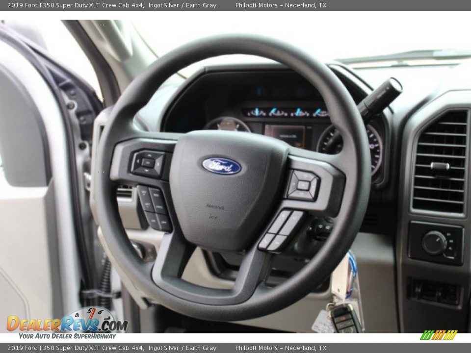 2019 Ford F350 Super Duty XLT Crew Cab 4x4 Ingot Silver / Earth Gray Photo #19