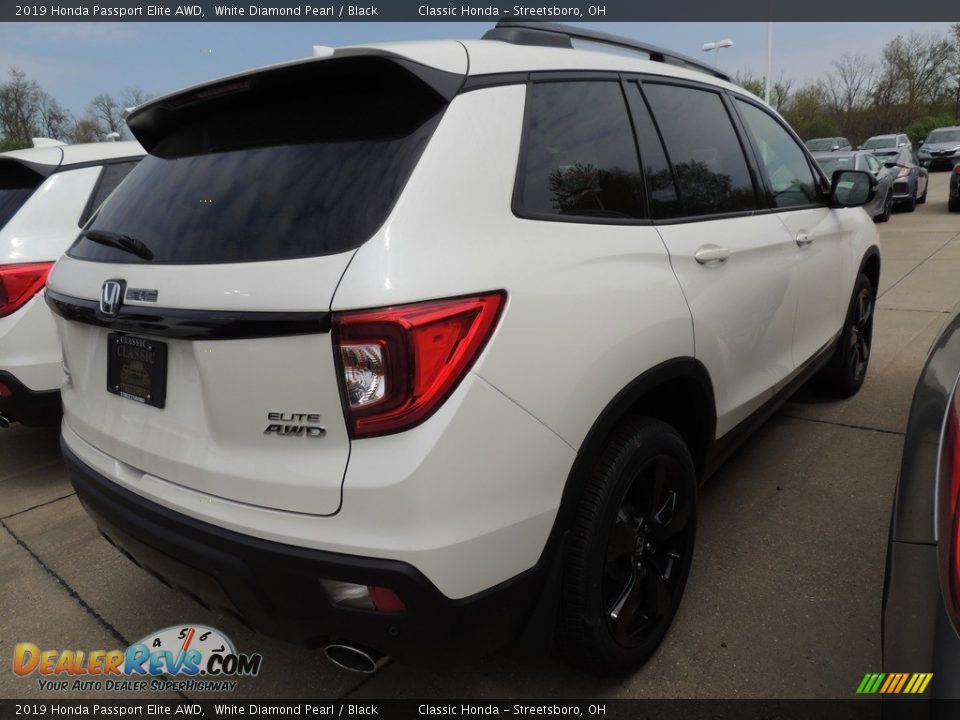 2019 Honda Passport Elite AWD White Diamond Pearl / Black Photo #4