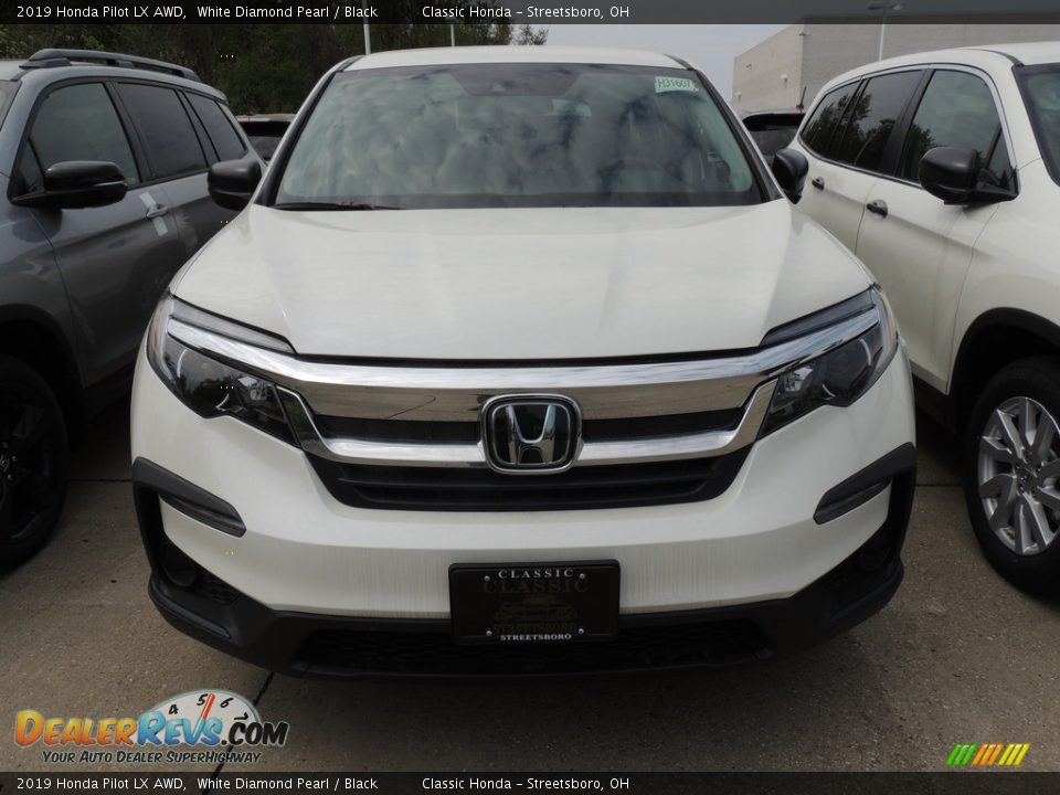 2019 Honda Pilot LX AWD White Diamond Pearl / Black Photo #2