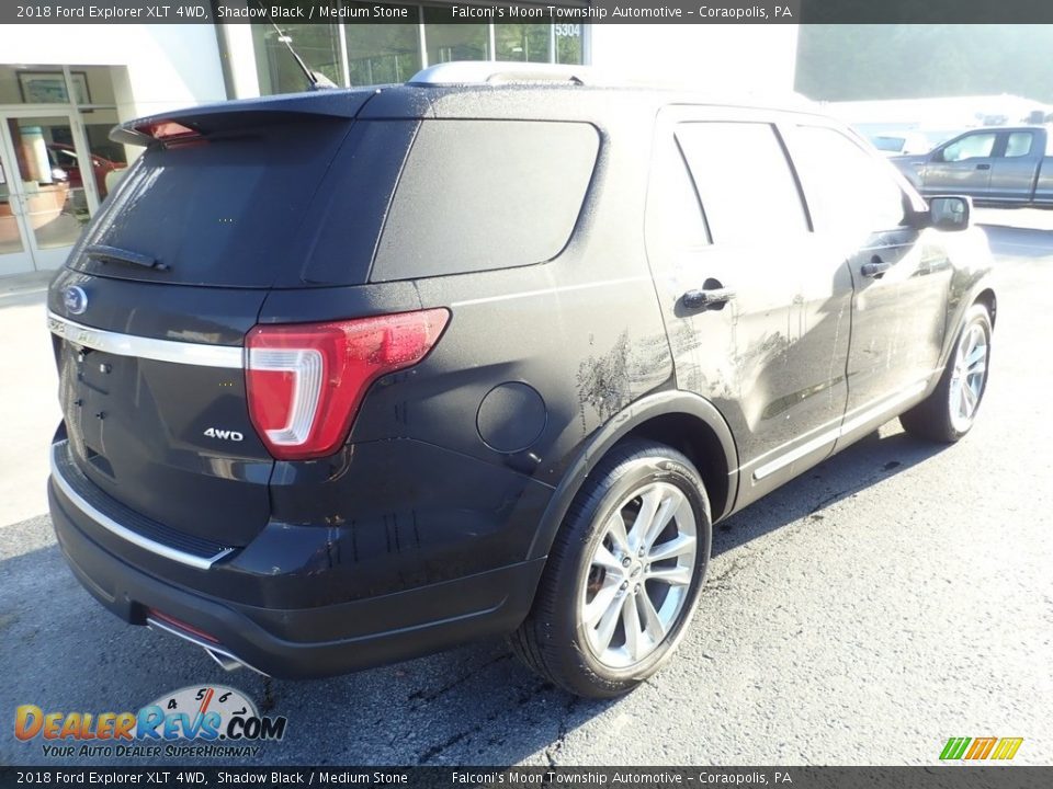 2018 Ford Explorer XLT 4WD Shadow Black / Medium Stone Photo #2