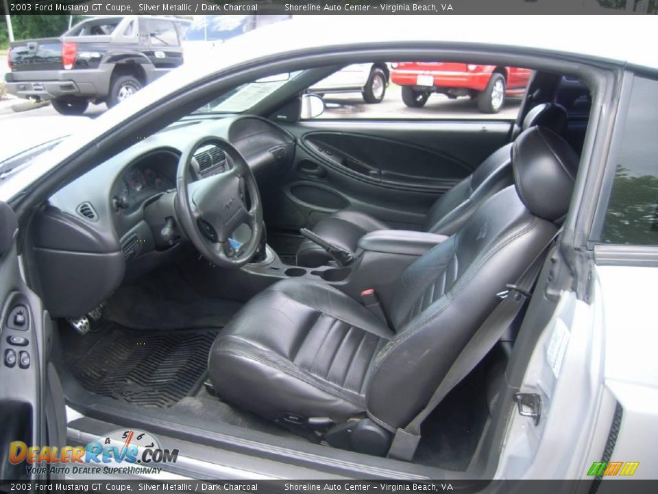 2003 Ford Mustang GT Coupe Silver Metallic / Dark Charcoal Photo #15