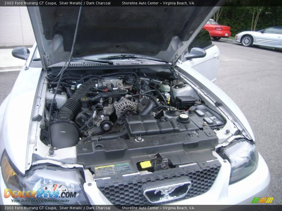 2003 Ford Mustang GT Coupe Silver Metallic / Dark Charcoal Photo #20