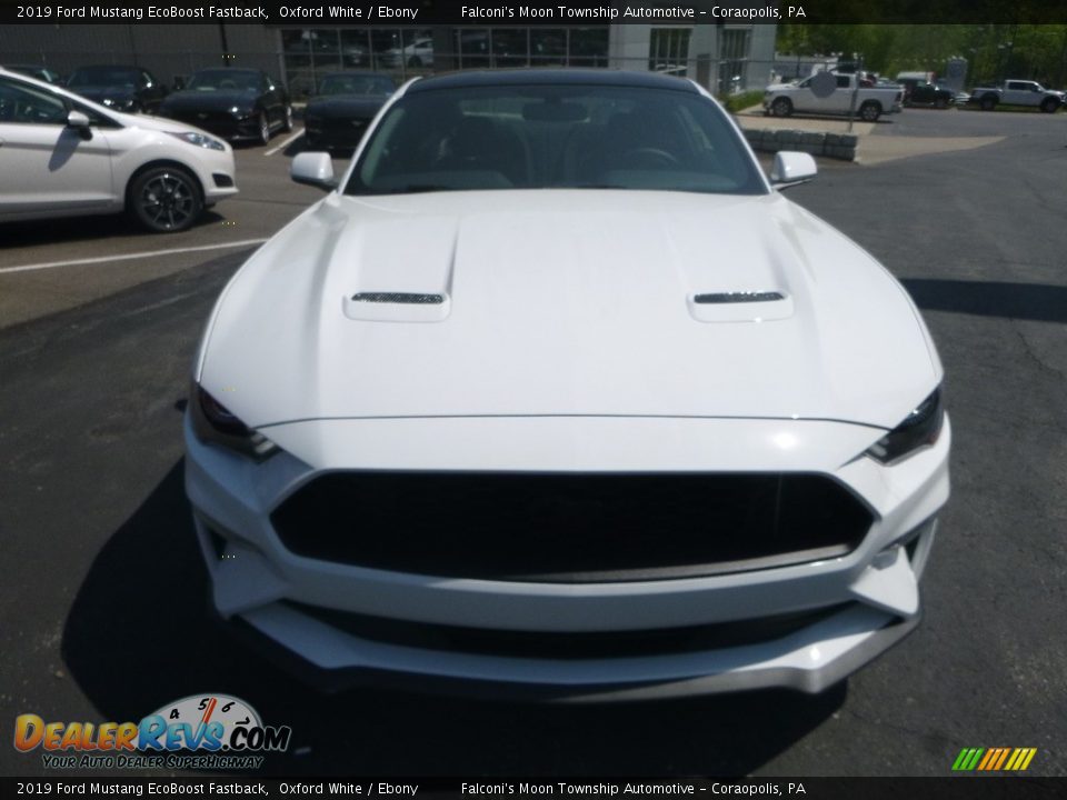 2019 Ford Mustang EcoBoost Fastback Oxford White / Ebony Photo #4