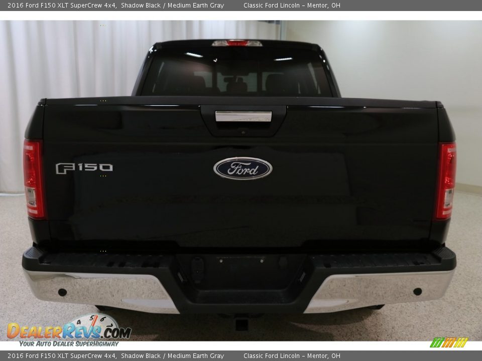 2016 Ford F150 XLT SuperCrew 4x4 Shadow Black / Medium Earth Gray Photo #19