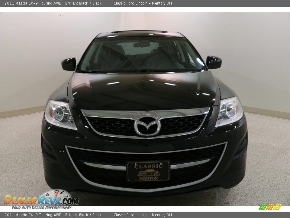 2011 Mazda CX-9 Touring AWD Brilliant Black / Black Photo #2