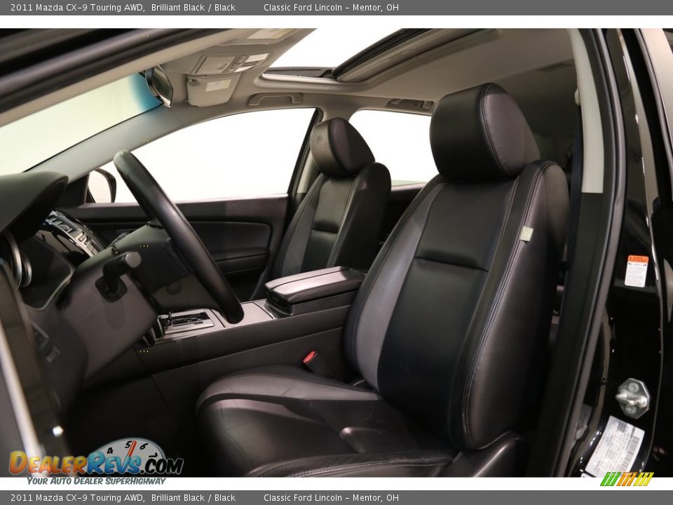 2011 Mazda CX-9 Touring AWD Brilliant Black / Black Photo #5
