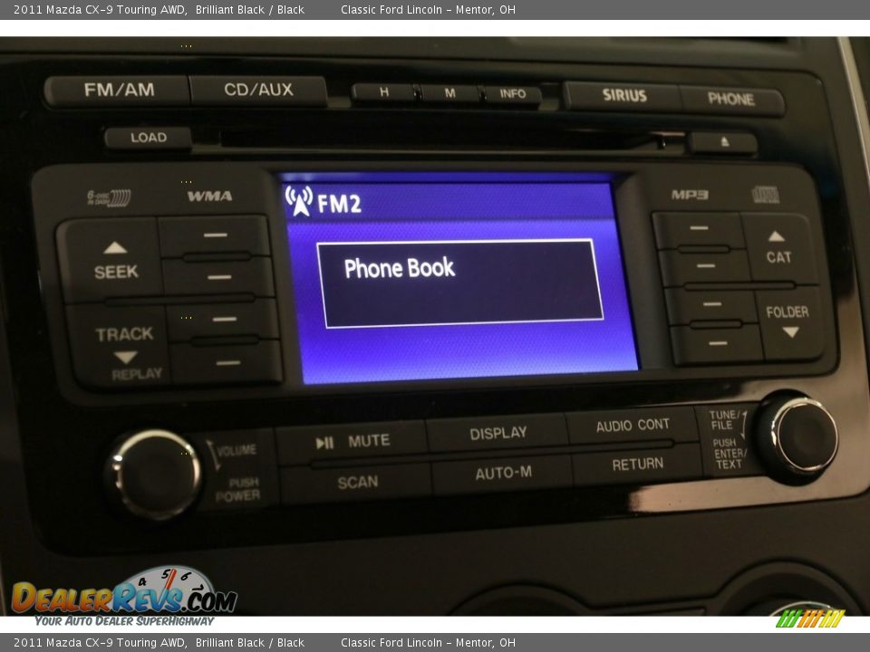 2011 Mazda CX-9 Touring AWD Brilliant Black / Black Photo #9