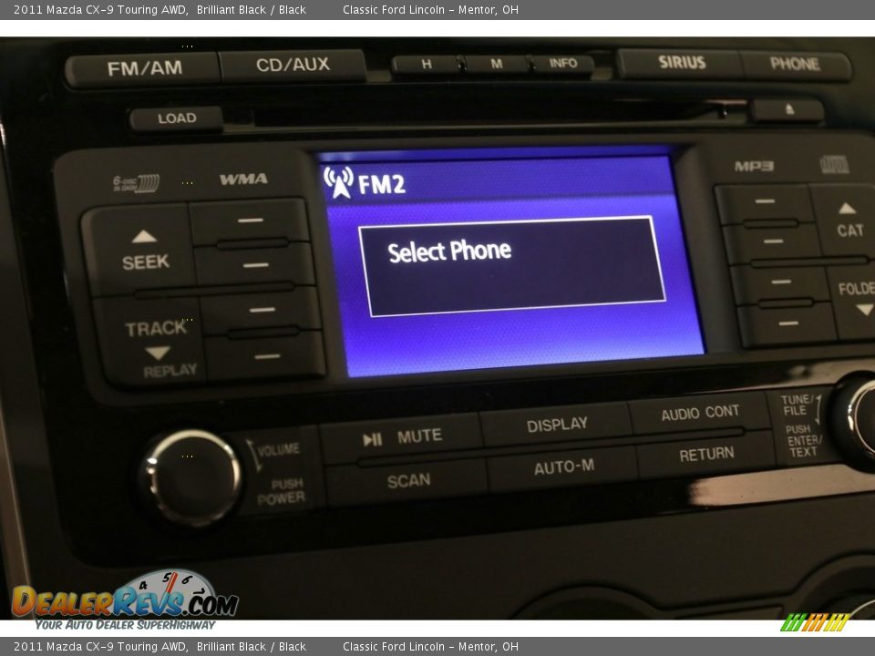2011 Mazda CX-9 Touring AWD Brilliant Black / Black Photo #10