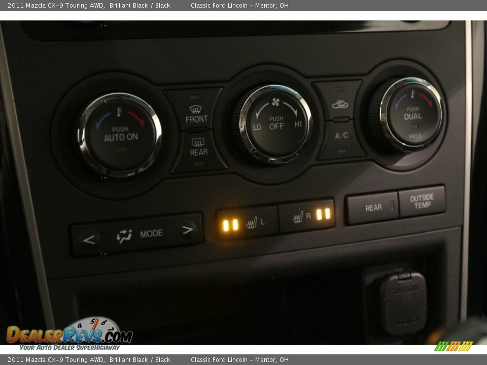 2011 Mazda CX-9 Touring AWD Brilliant Black / Black Photo #11