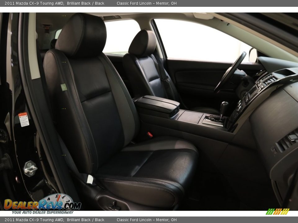 2011 Mazda CX-9 Touring AWD Brilliant Black / Black Photo #14
