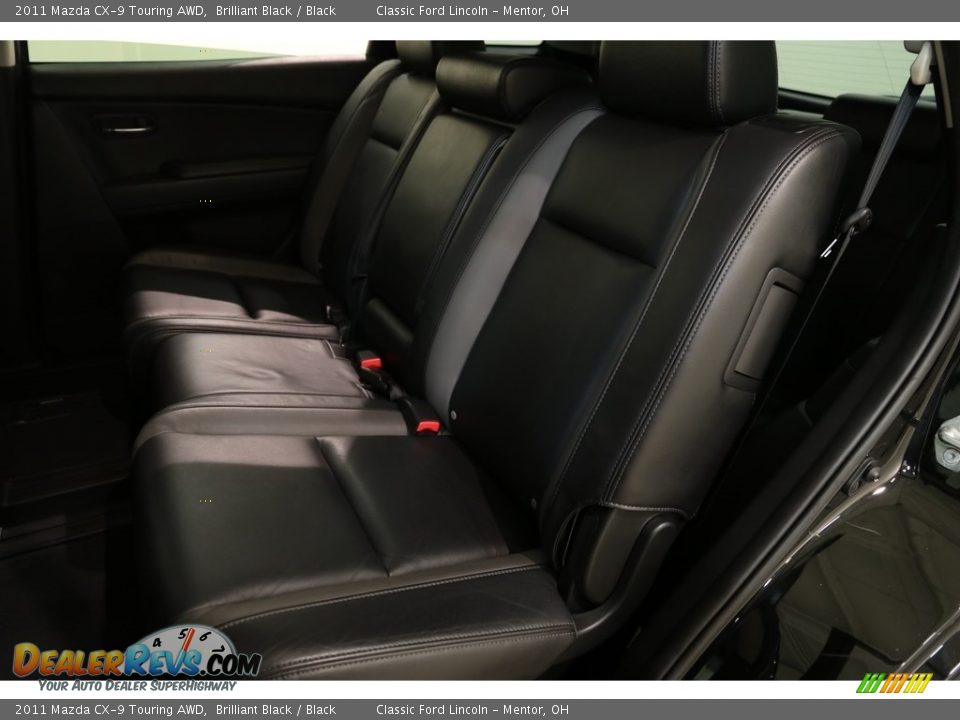 2011 Mazda CX-9 Touring AWD Brilliant Black / Black Photo #16