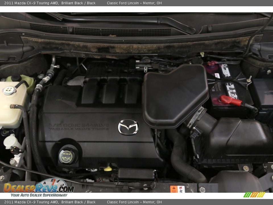 2011 Mazda CX-9 Touring AWD Brilliant Black / Black Photo #19